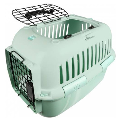 Europet Bernina Transporta būris XL 57x38x38cm ar metāla durvīm zaļ&scaron;