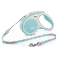 Flexi New Comfort M trose 5 m, light blue - pavada suņiem