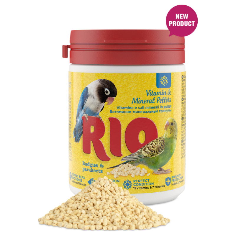 Mealberry RIO Vitamin and mineral pellets for budgies and parakeets 120 g - papildbarība papagaiļiem