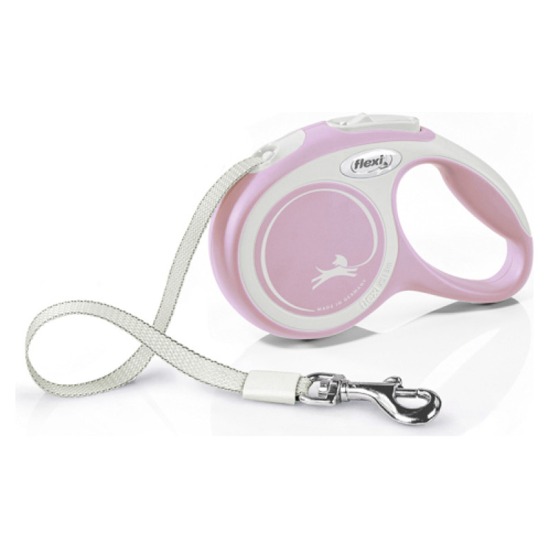 Flexi New Comfort XS lente 3 m, rose - pavada suņiem