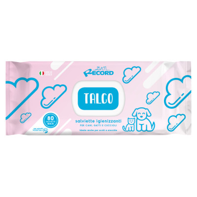 Record Tīro&scaron;as salvetes suņiem/kaķiem TALC 80 gb.