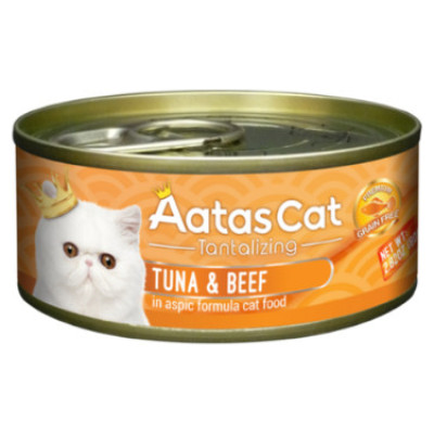 Aatas Cat Tantalizing Tuna&Beef 80g - konservi kaķiem