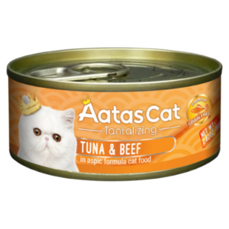 Aatas Cat Tantalizing Tuna&Beef 80g - konservi kaķiem