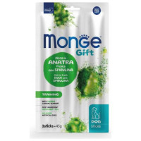 Monge GIFT Dog STICKS Training Duck with spiruline / 45 g - kārums suņiem