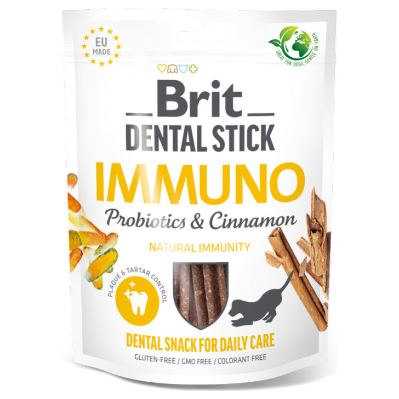 Brit Dental Stick Immuno with Probiotics & Cinnamon 7 gb