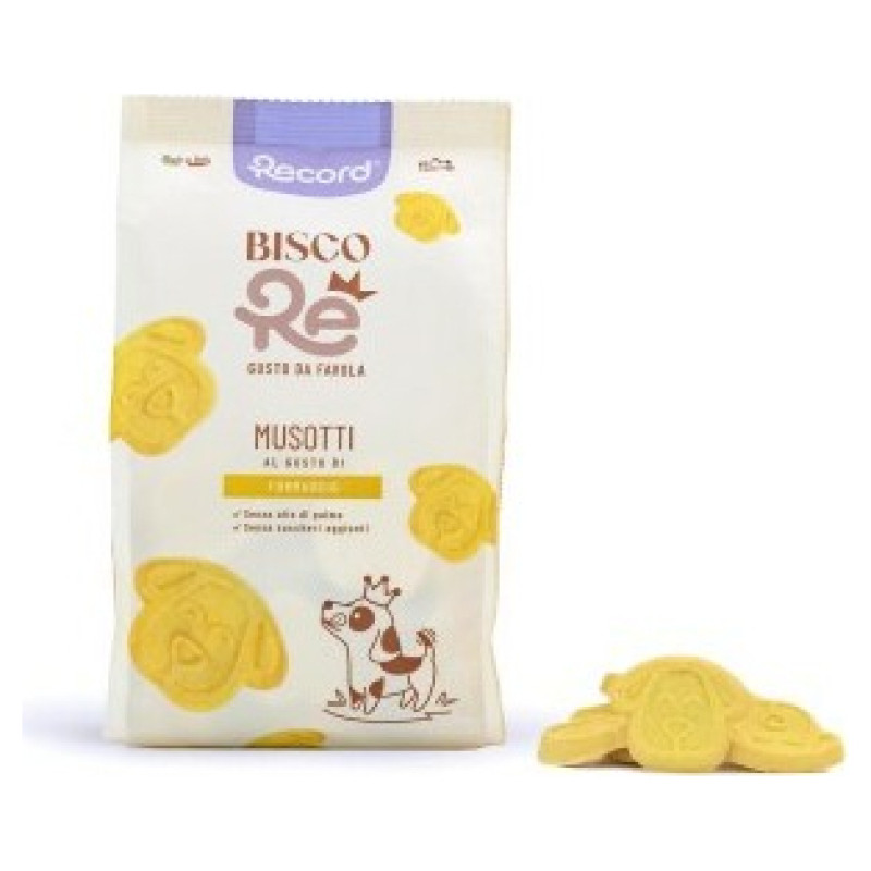 Record BiscoRe Musotti dog biscuits 400 g - papildbarība suņiem