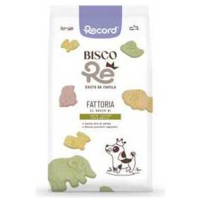 Record BiscoRe Fattoria mix vegetable dog biscuits 400 g - papildbarība suņiem