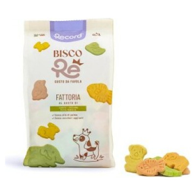 Record BiscoRe Fattoria mix vegetable dog biscuits 400 g - papildbarība suņiem