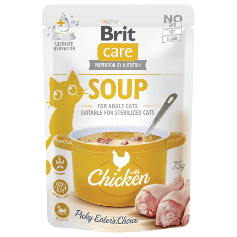 Brit Care Cat Soup Chicken 75 g