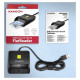 Axagon Compact desktop USB contact Smart / ID card reader with long, USB-A cable.
