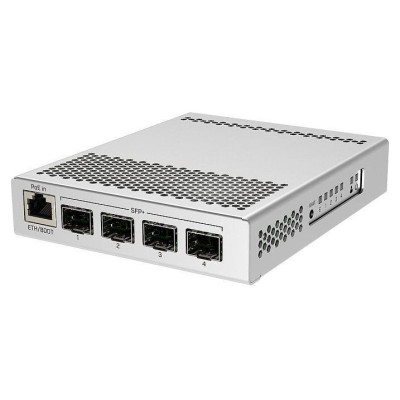 Mikrotik Switch|MIKROTIK|1x10Base-T / 100Base-TX / 1000Base-T|4xSFP+|PoE ports 1|CRS305-1G-4S+IN