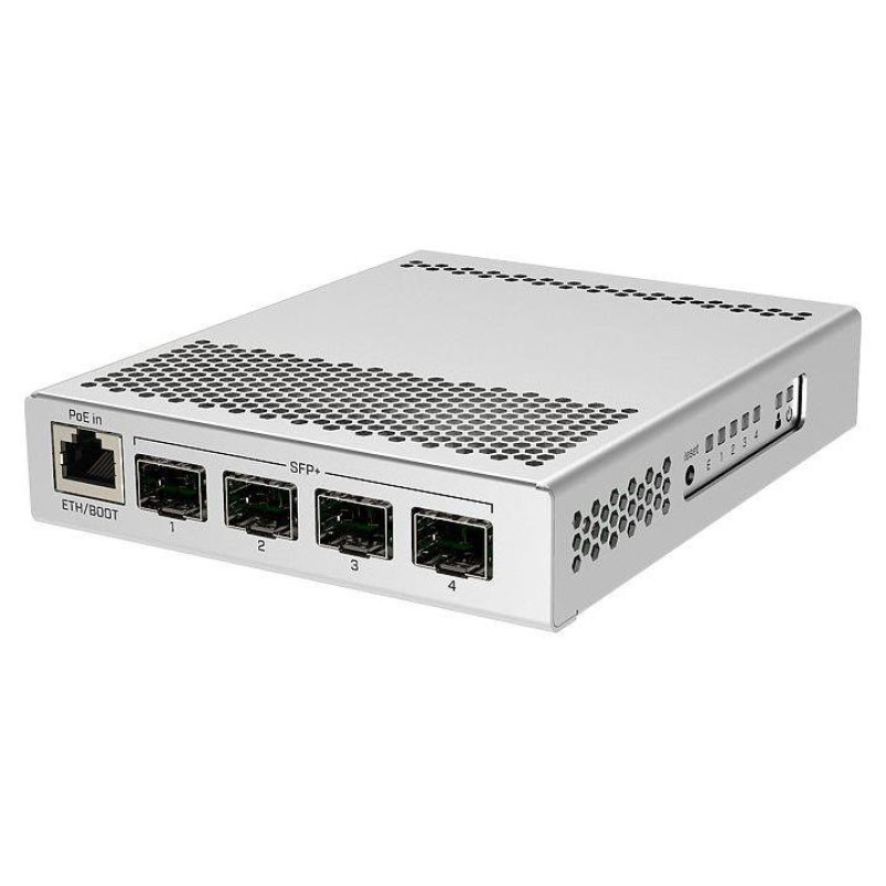 Mikrotik Switch|MIKROTIK|1x10Base-T / 100Base-TX / 1000Base-T|4xSFP+|PoE ports 1|CRS305-1G-4S+IN