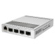 Mikrotik Switch|MIKROTIK|1x10Base-T / 100Base-TX / 1000Base-T|4xSFP+|PoE ports 1|CRS305-1G-4S+IN