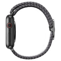 Uniq Aspen Braided Strap for Apple Watch 1/2/3/4/5/6/7/8/SE/SE2 40/38/41mm - Gray
