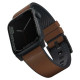 Uniq Straden Leather Hybrid Strap for Apple Watch 1/2/3/4/5/6/7/8/SE/SE2/Ultra 42/44/45/49mm - brown