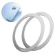 Baseus Halo Series magnetic ring (2 pcs/package) silver (PCCH000012)