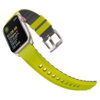 Uniq Linus Airosoft Silicone strap for Apple Watch 1/2/3/4/5/6/7/8/SE/SE2/Ultra 42/44/45/49mm - lime