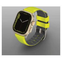 Uniq Linus Airosoft Silicone strap for Apple Watch 1/2/3/4/5/6/7/8/SE/SE2/Ultra 42/44/45/49mm - lime