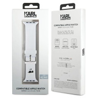 Karl Lagerfeld 3D Rubber Choupette Head Strap for Apple Watch 42/44/45/49mm - White