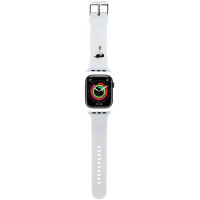 Karl Lagerfeld 3D Rubber Karl Head strap for Apple Watch 42/44/45/49mm - white