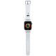 Karl Lagerfeld 3D Rubber Karl Head strap for Apple Watch 42/44/45/49mm - white