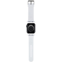 Karl Lagerfeld 3D Rubber Karl Head strap for Apple Watch 42/44/45/49mm - white