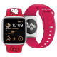 Hello Kitty Silicone Kitty Head strap for Apple Watch 38/40/41mm - red