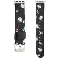 Hello Kitty Heads & Bows Pattern Strap for Apple Watch 38/40/41mm - Black