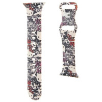Hello Kitty Silicone Tags Graffiti strap for Apple Watch 38/40/41mm - beige