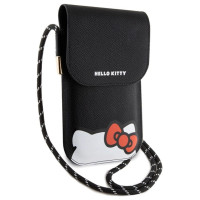 Hello Kitty Leather Hiding Kitty Cord bag - black
