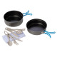 Meva Tourist tableware and cutlery SET for 2 people.