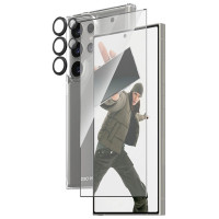 Panzerglass Bundle 3in1 Transparent Case + Film + Camera Protector for Samsung Galaxy S24 Ultra