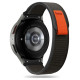 Tech-Protect Nylon Strap for Samsung Galaxy Watch 4/5/5 Pro/6/7/FE - Black & Orange