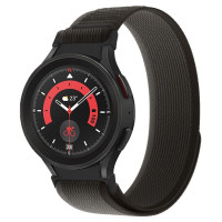 Tech-Protect Nylon Strap for Samsung Galaxy Watch 4/5/5 Pro/6/7/FE - Black & Orange
