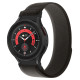 Tech-Protect Nylon Strap for Samsung Galaxy Watch 4/5/5 Pro/6/7/FE - Black & Orange
