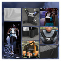 Wozinsky WKDB1 Reflective Running Vest - Black