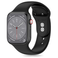 Tech-Protect Silicone Strap for Apple Watch 4 / 5 / 6 / 7 / 8 / 9 / SE / Ultra 1 / 2 (42 / 44 / 45 / 49 mm) - Black