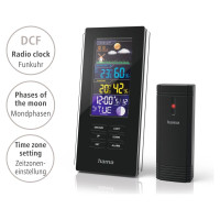 Hama Color Edge Weather Station - Black