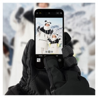 Qunature Ski Gloves - Finger Style Black M