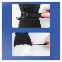 Qunature Ski Gloves - Finger Style Black M