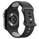 Spigen Nano Pop Strap for Apple Watch 44 / 45 / 46 / 49 mm - Black and Gray