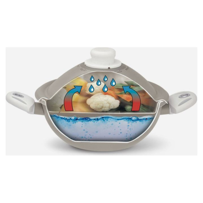 Pensofal White Diamond Vapsi 24cm (2 Handles W/LID) 6316