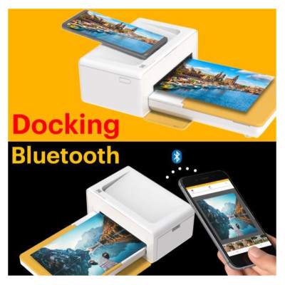 Kodak PD460 Printer Dock Bluetoot Yellow and 10 paper