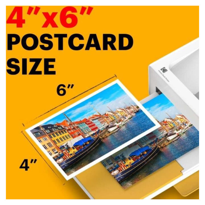 Kodak PD460 Printer Dock Bluetoot Yellow and 10 paper