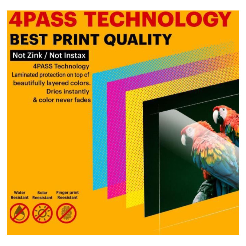 Kodak PD460 Printer Dock Bluetoot Yellow and 10 paper