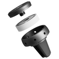 Tellur FreshDot Car Phone Holder Magnetic, Fragrance Kit Antitabac, Air Vent Mount Grey