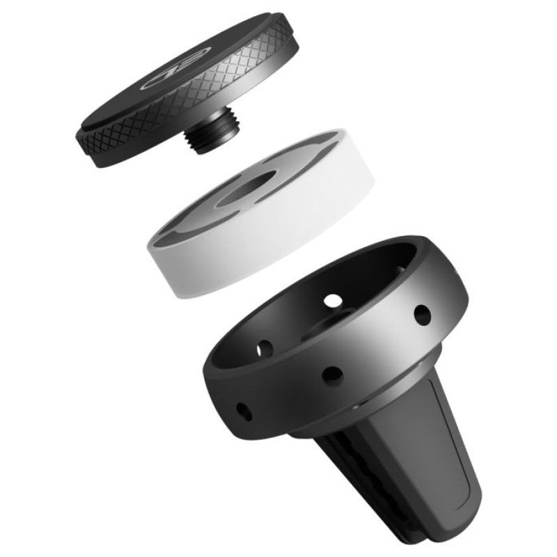 Tellur FreshDot Car Phone Holder Magnetic, Fragrance Kit Antitabac, Air Vent Mount Grey