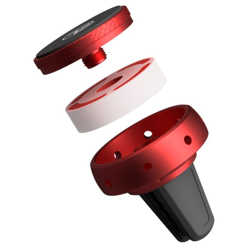 Tellur FreshDot Car Phone Holder Magnetic, Fragrance Kit Bubble Gum, Air Vent Mount Red