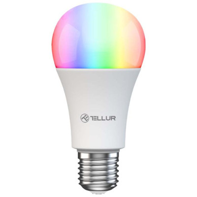 Tellur Smart WiFi Bulb E27, 9W, White/Warm/RGB, Dimmer