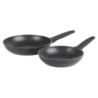 Russell Hobbs RH00490MOB 20&24CM MARBLE FRYPAN - BLACK